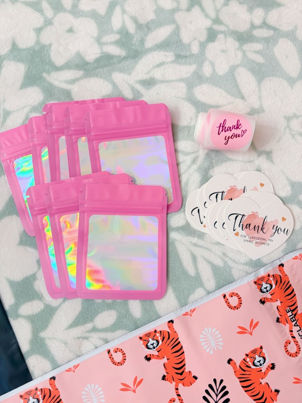 75 Piece Pink Tiger Shipping Supply Bundle 🐅💕 - Picture 3 of 4